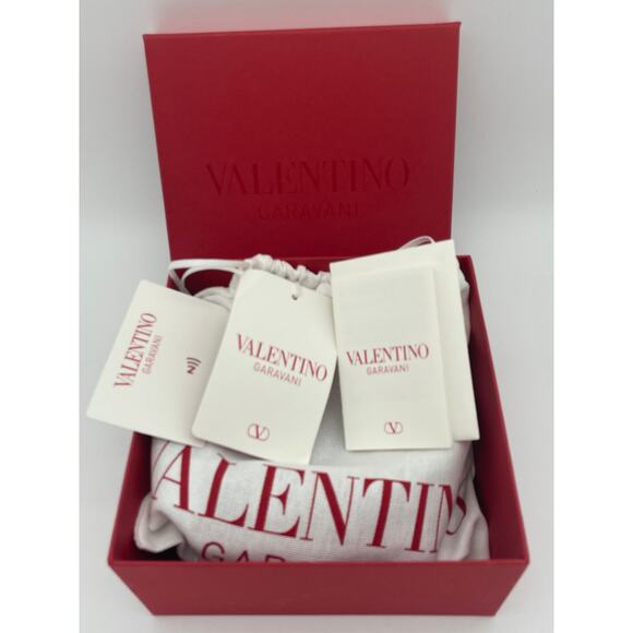 NEW Valentino Garavani V Logo Belt Reversible Black Red Gold 40mm 80 32 NWT - Picture 10 of 16